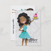 311 Dollface Desserts Ebonie Gift Box Blue 3.5 x 2 Business Card (Front/Back)