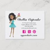 311 Dollface Desserts Ebonie Gift Box Blue 3.5 x 2 Business Card (Back)