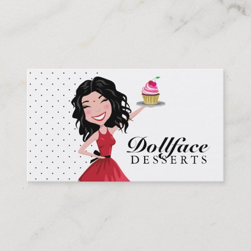 Customizable 311 Dollface Desserts Indie Business Card