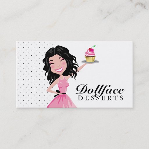 Customizable 311 Dollface Desserts Kohlie Business Card Templates
