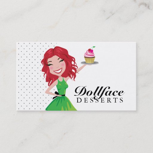 Customizable 311 Dollface Desserts Rubie Business Card