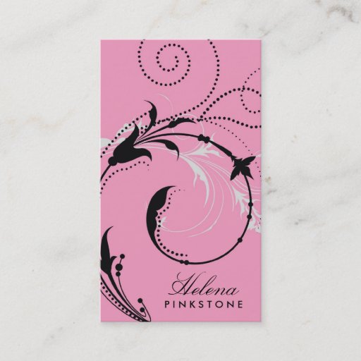 Customizable 311-Dotted Desire | Pink Business Card