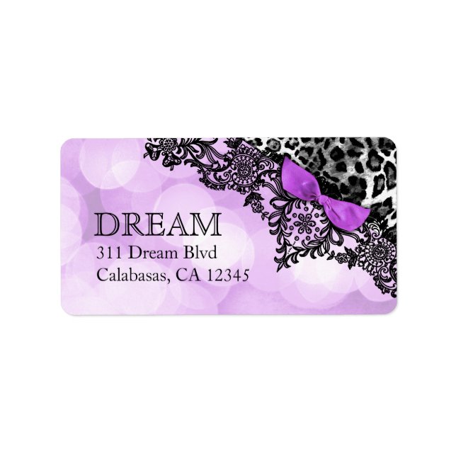 311 Dream in Lights Leopard & Lace Violet Label (Front)