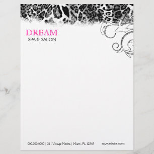 311 DreamPink Leopard Letterhead