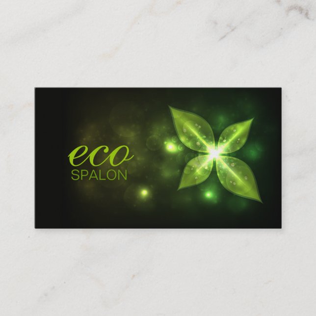 311 Eco Leaf Premium Pearl Business Card (Front)