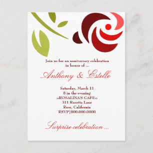 311-ELEGANT ROSE INVITATION