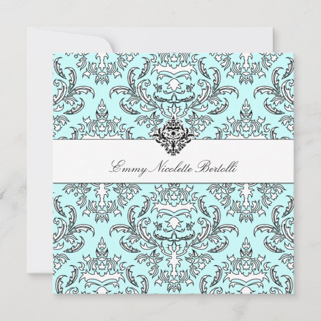 311-Emmy Sky Damask Invitation (Front)