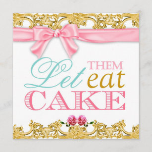 311 Engagement Let Them Eat Cake Invitation