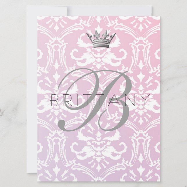 311 Enticingly Baby Pink & Lilac Invitation (Front)