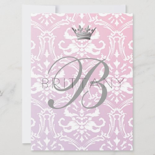 311 Enticingly Baby Pink &amp; Lilac Invitation