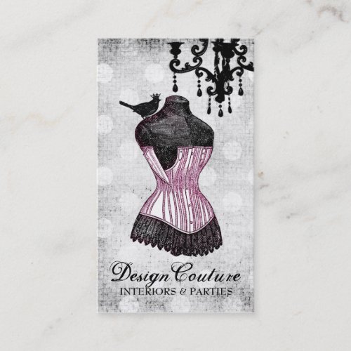 311 Fabulously French Dress Form Business Card Template
