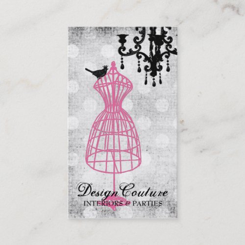 311 Fabulously French Wire Dress Form Business Card