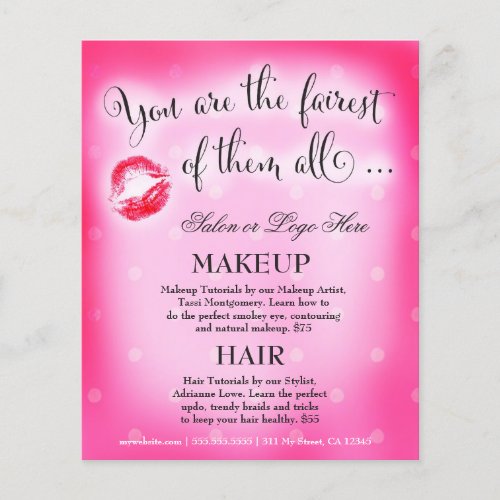 311 Fairest of them All Pink Lip Beauty Flyer