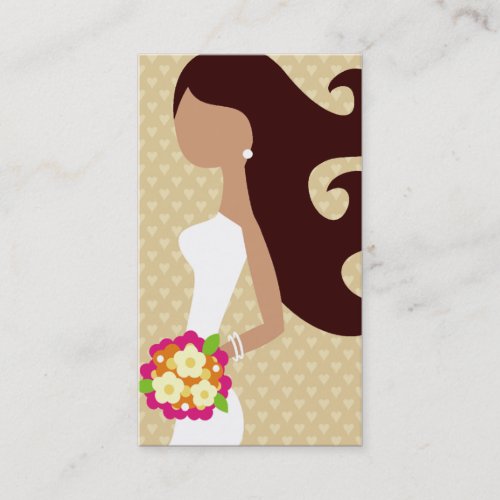 311-FASHION BRIDE INTERCHANGEABLE HAIR BUSINESS CARD TEMPLATE