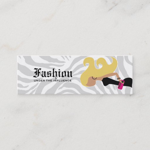 Customizable 311- Fashionista Blond Tag Business Cards