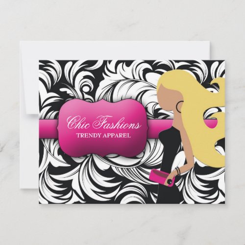311-Fashionista Gift Card | Blond Invitations