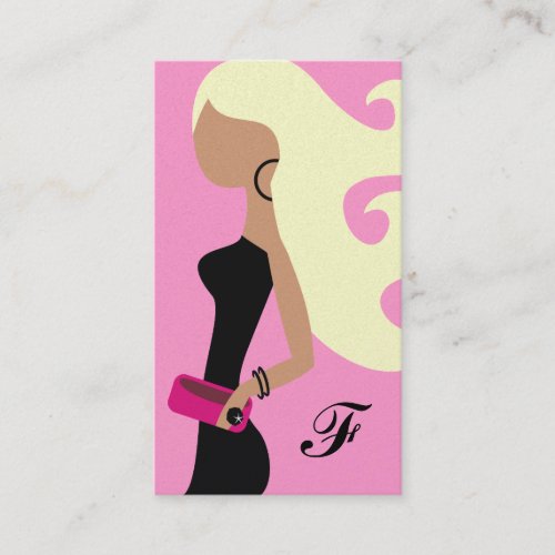 311 Fashionista Platinum Blonde Tan Business Cards