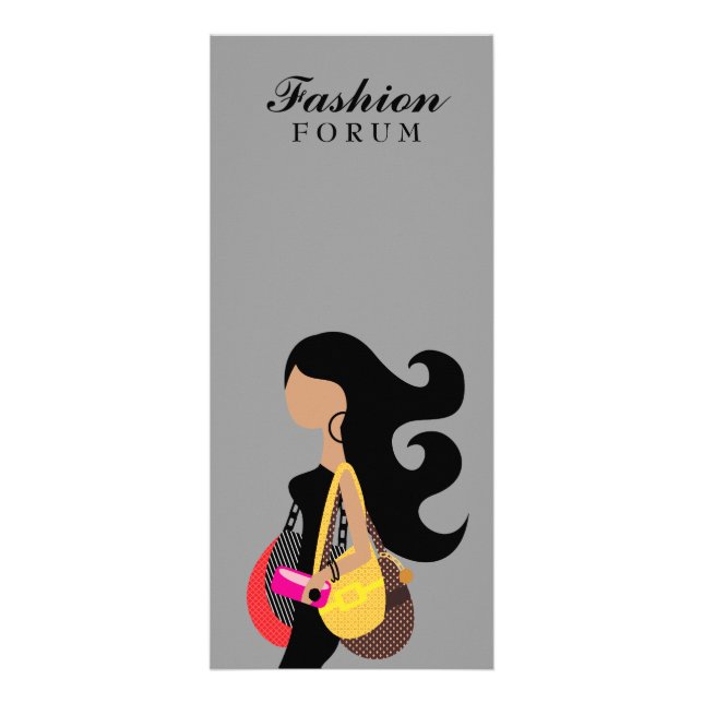 311 Fashionista Purses Gray Rack Card (Front)