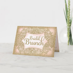 311 Faux Glitter Bridal Brunch Script Invitation