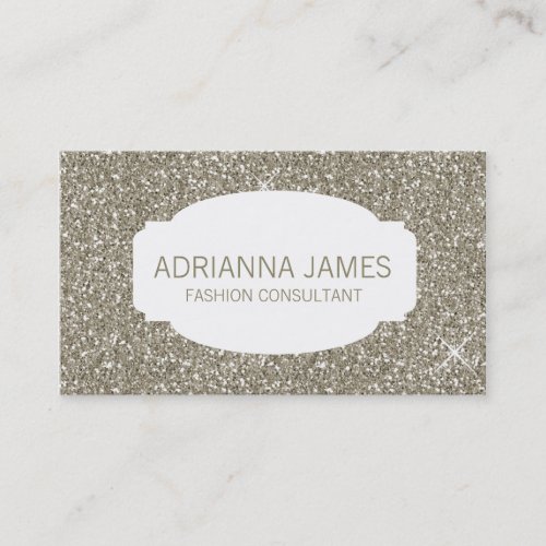 311 Faux Gold Sparkle Glitter Business Card Templates