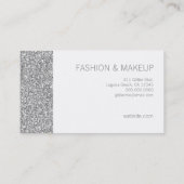 311 Faux Silver Sparkle Glitter Business Card (Back)