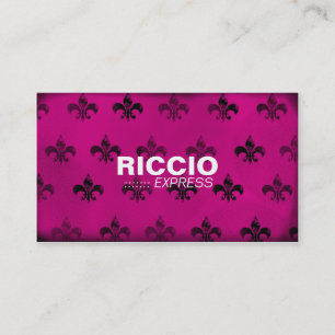 311 Fleur de Grunge Hott Pink Business Card