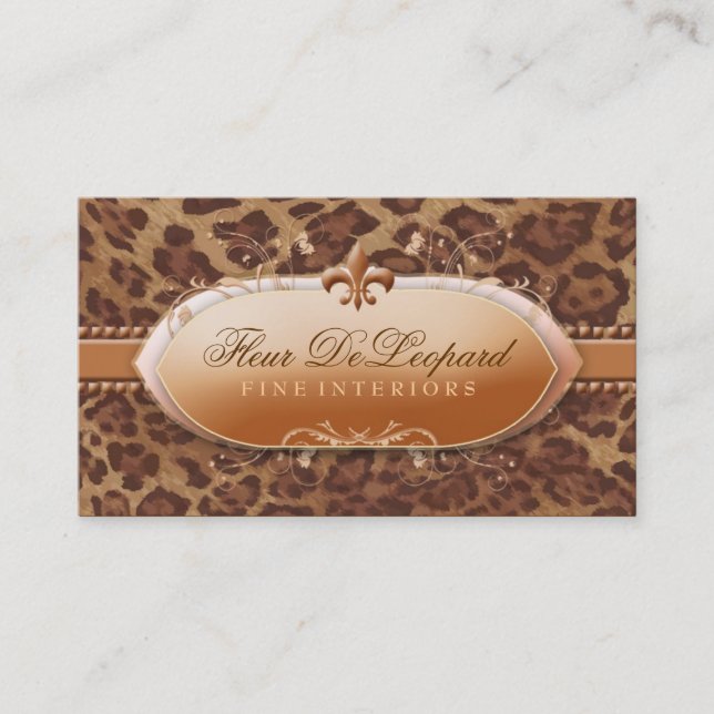 311 Fleur De Leopard Business Card (Front)