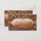 311 Fleur De Leopard with Diamonds Business Card (Front/Back)