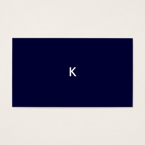 311-Floral High-Rise Name Card | Midnight Blue Business Card