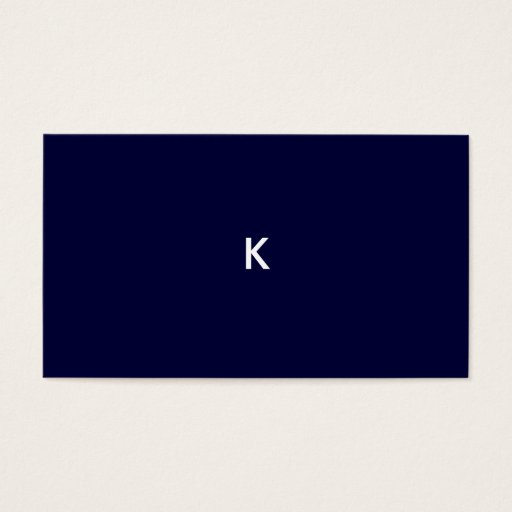 Customizable 311-Floral High-Rise Name Card | Midnight Blue Business Card