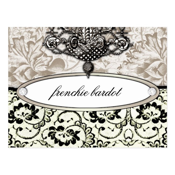 311 Frenchie Boudoir Eggshell Cream Postcard