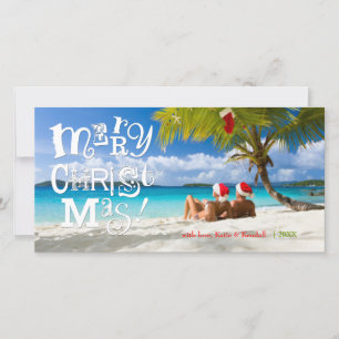311-FUN-ky Merry Christmas Custom Photo Holiday Card