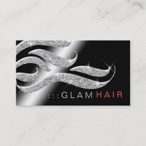 311 Glam Hair Appointment Card Metallic Paper Business Card