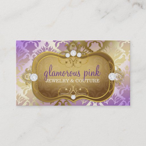 Customizable 311 Glamorous Lilac Elegance Business Card Templates