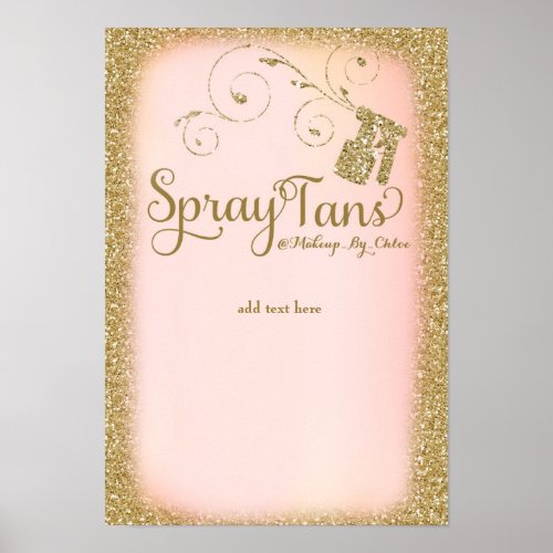 311 Glitter Spray Tan Poster 11x17