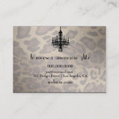 311 Glitz Boutique Leopard Diamond Pink Business Card (Back)