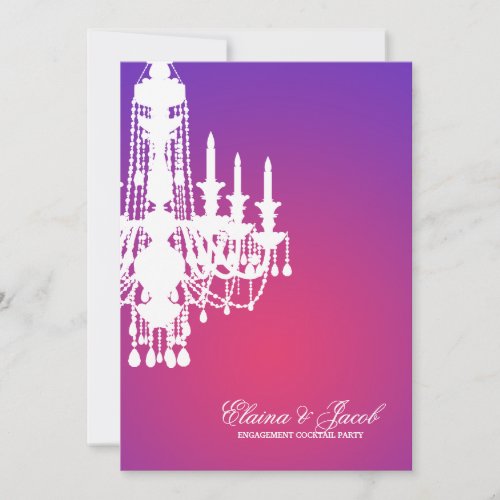 311-Glitz Chandelier - Invitation Purple Radiance