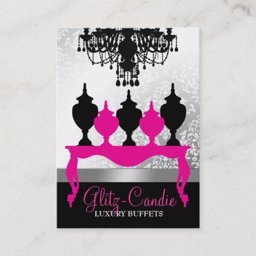 311 Glitzie Candie Pink Table Business Card