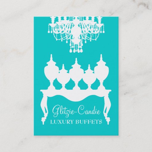 Customizable 311 Glitzie Candie Turquoise Business Cards