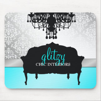 311 Glitzy Chic Boutique Turquoise Mouse Pad