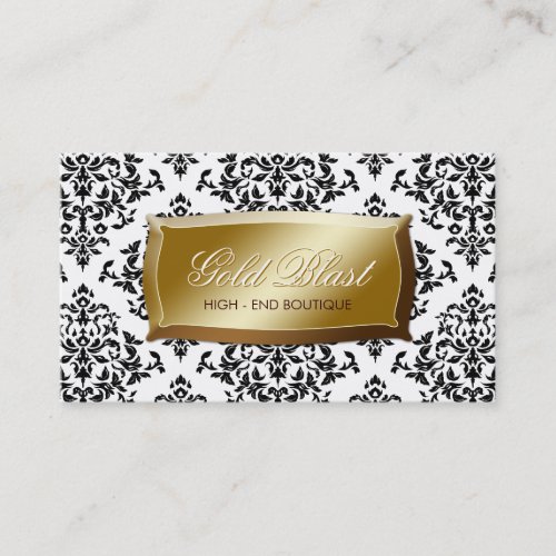 311 Gold Blast Damask Business Cards