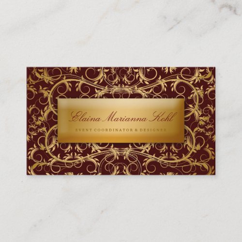 311 Golden diVine #2 Business Card Template