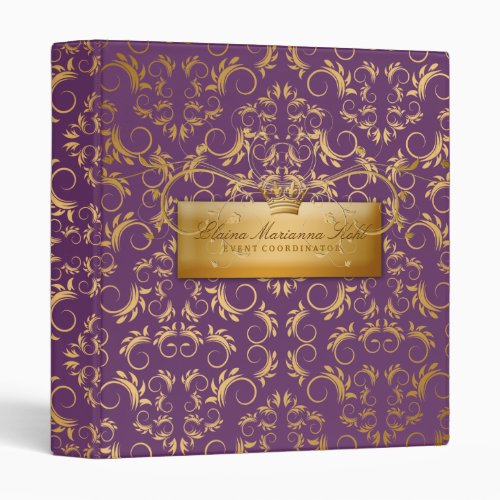 311_Golden diVine 2 Eggplant Purple Binder