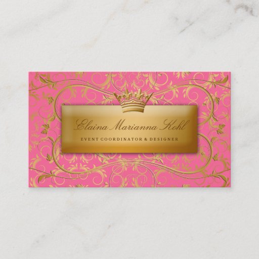 Customizable 311 Golden diVine #2 Strawberry Brulee Business Card Templates