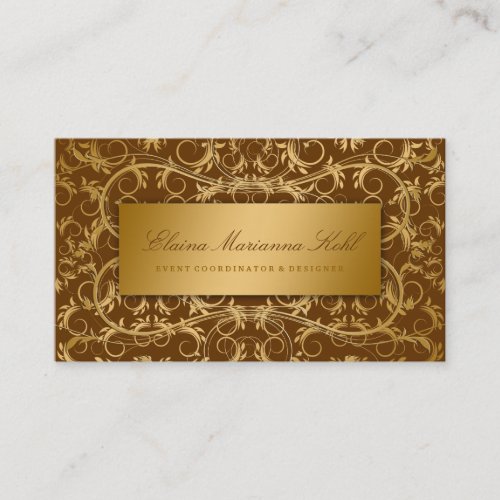 311 Golden diVine Chocolate Brown Business Cards