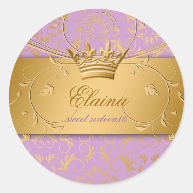 311-Golden diVine Sticker Lavender Brulee (Front)