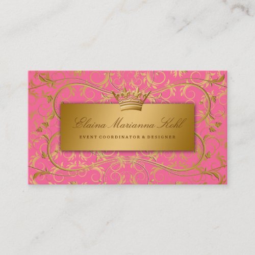 311 Golden diVine Strawberry Brulee Business Card