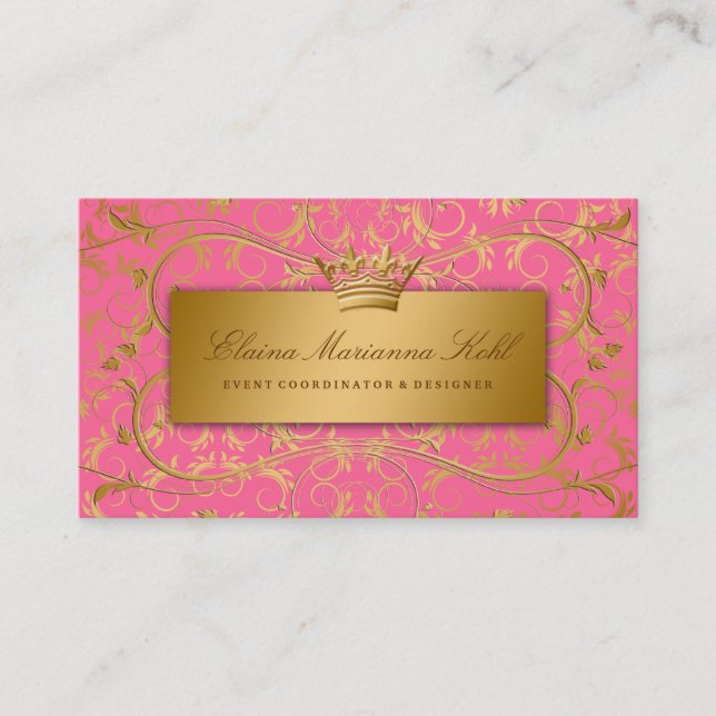 311 Golden diVine Strawberry Brulee Business Card (Front)