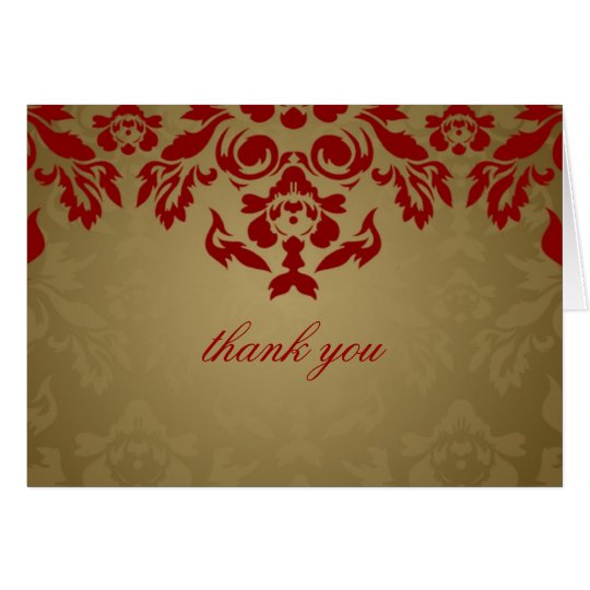 311-Golden Flame Thank You Card