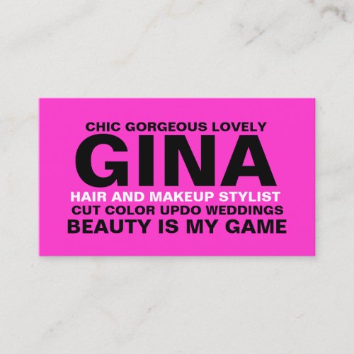 311 Hair Makeup Stylist, etc Business Cards